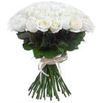 Luxury white roses bouquet (17 stems) - Flowers Box London