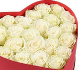 Magical White Roses Box - Flowers Box London
