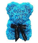 Mini Luxury Blue Rose Teddy Bear