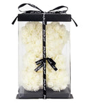 Mini Luxury Cream Rose Teddy Bear - Flowers Box London