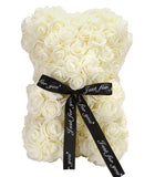 Mini Luxury Cream Rose Teddy Bear