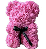 Mini Luxury Pink Rose Teddy Bear