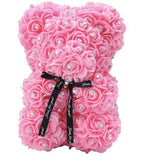 Mini Luxury Pink with Diamonds Rose Teddy Bear - Flowers Box London