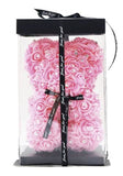 Mini Luxury Pink with Diamonds Rose Teddy Bear - Flowers Box London