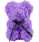 Mini Luxury Purple Rose Teddy Bear