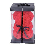Mini Luxury Red Rose Teddy Bear - Flowers Box London