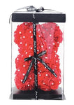 Mini Luxury Red with Diamonds Rose Teddy Bear - Flowers Box London