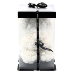 Mini Luxury White Rose Teddy Bear - Flowers Box London