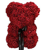 Mini Luxury Wine Red Rose Teddy Bear - Flowers Box London