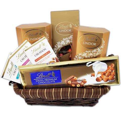 Mix Luxury Lindt Chocolate Hamper - Flowers Box London