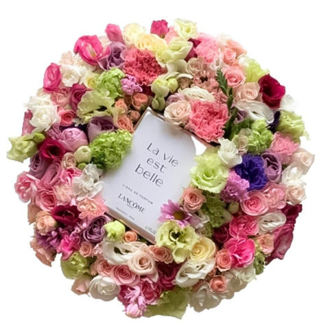 Mixed Flowers Box with Perfume