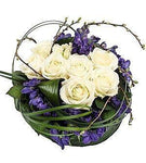 Modern White & Purple Posy