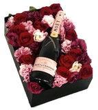 Moet in Blooms Gift Box - Flowers Box London