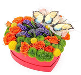 Monthly Colorful Box Seasonal Flowers Subscription