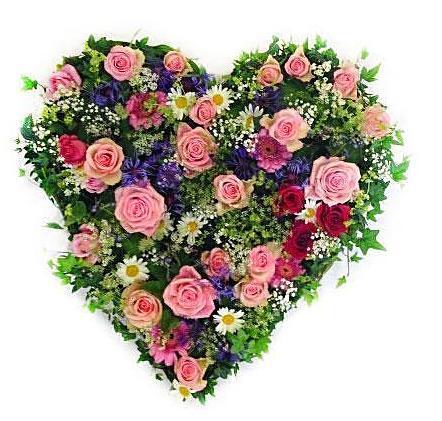 Natural Design Heart - Flowers Box London