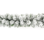Natural Fresh Garland with Artificial Snow - Flowers Box London