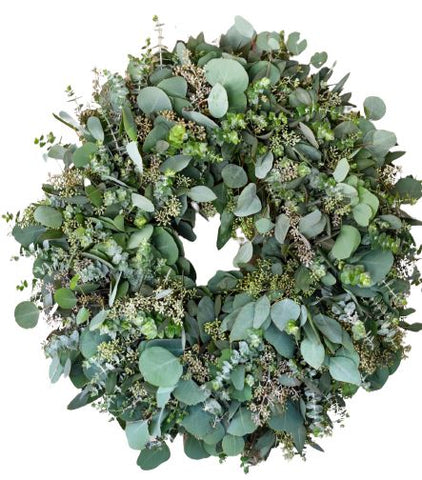 Natural Populus Berry Christmas Wreath