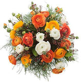 Orange and White Ranunculus Bouquet