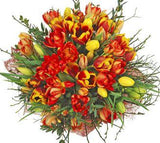 Orange and Yellow Expression Bouquet - Flowers Box London