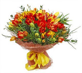 Orange and Yellow Expression Bouquet - Flowers Box London
