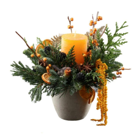 Orange Christmas Decoration - Flowers Box London