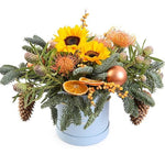 Orange Festive Joy Hat Box
