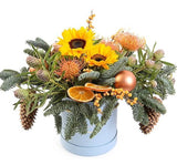 Orange Festive Joy Hat Box
