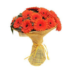 Orange Gerbera with Greenery