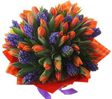 Orange in Blue Sky Bouquet - Flowers Box London
