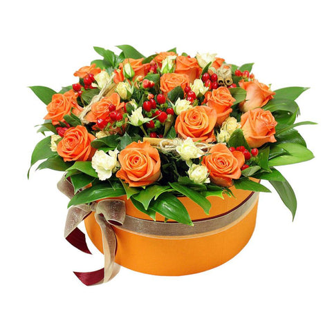 Orange Joy Hat Box