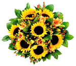 Orange Lily & Sunflowers
