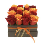 Orange & Red Roses Signature Box