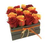 Orange & Red Roses Signature Box