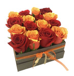Orange & Red Roses Signature Box