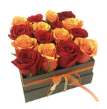 Orange & Red Roses Signature Box