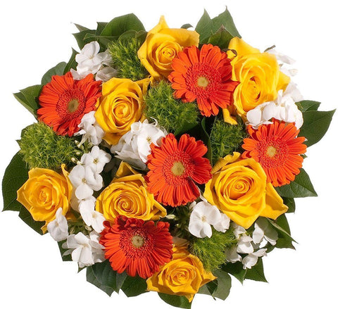 Orange Summer Fantasy Bouquet - Flowers Box London