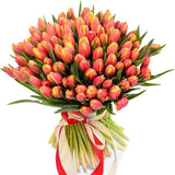 Orange Tulips Bouquet - Flowers Box London