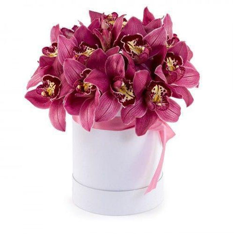Orchids Hat Box