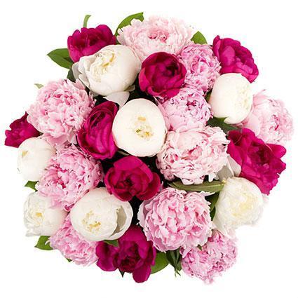Palette of Peonies Bouquet - Flowers Box London