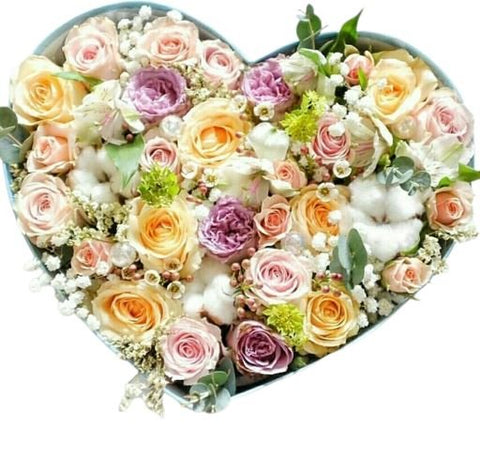 Pastel Blooms Box - Flowers Box London
