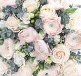 Pastel Pink Romantic Bouquet - Flowers Box London