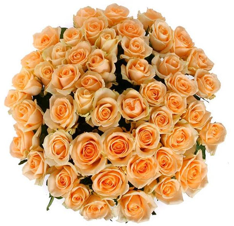 Peach Avalanche Roses Bouquet