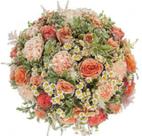 Peach Embrace Bouquet - Flowers Box London