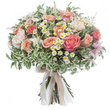 Peach Embrace Bouquet - Flowers Box London