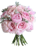 Peonies and Pink Avalanche Roses Bridal Bouquet - Flowers Box London