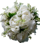 Peonies with Ranunculus and Lily of Valley Bouquet