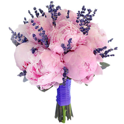 Peony with Lavender Bridal Bouquet