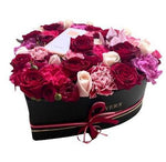 Perfume in Flowers Heart Box