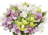 Pink and Green Cymbidium Orchids Bouquet