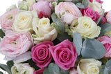 Pink and Pure White Hat Box